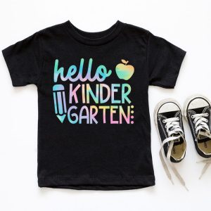 Hello Kindergarten Tie Dye Teachers Kids Back to School T Shirt c 10