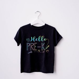 Hello Pre k Tie Dye Teachers Kids Back to School T Shirt b 6