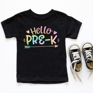 Hello Preschool Grade Teachers Students Tie Dye Back To School T Shirt 10