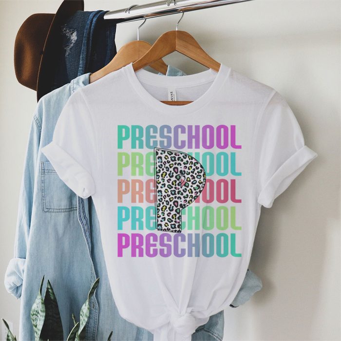Hello Preschool Leopard Back To School Teacher Student Kids T Shirt 1 1