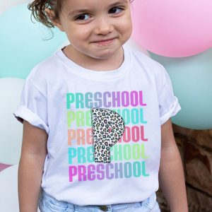 Hello Preschool Leopard Back To School Teacher Student Kids T Shirt 2 1