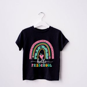 Hello Preschool Rainbow Back To School Teacher Student T Shirt 4