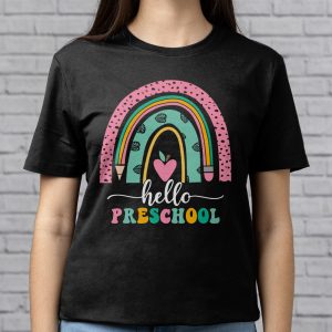 Hello Preschool Rainbow Back To School Teacher Student T Shirt 5