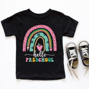 Hello Preschool Rainbow Back To School Teacher Student T Shirt 6