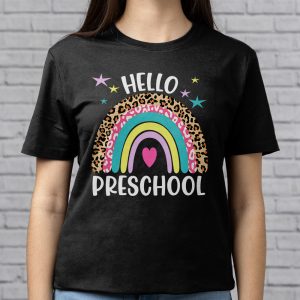 Hello Preschool Rainbow Back To School Teacher Student T Shirt B 5