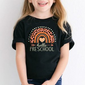 Hello Preschool Rainbow Back To School Teacher Student T Shirt c 2