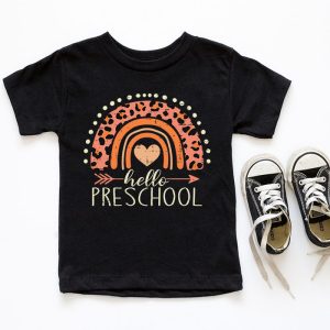 Hello Preschool Rainbow Back To School Teacher Student T Shirt c 6