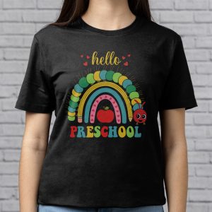 Hello Preschool Rainbow Back To School Teacher Student T Shirt d 5