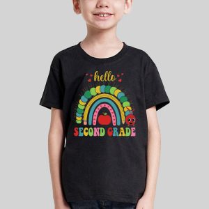 Hello Second Grade Rainbow Back To School Teacher Student T Shirt d 1