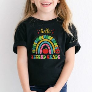 Hello Second Grade Rainbow Back To School Teacher Student T Shirt d 2