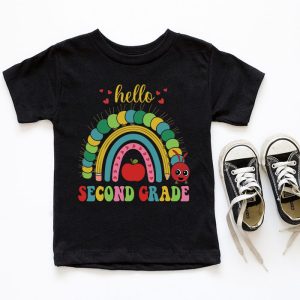 Hello Second Grade Rainbow Back To School Teacher Student T Shirt d 6