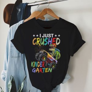 Back To School I Just Crushed Kindergarten Dinosaur TRex Monster Truck T-Shirt 1 2 I Just Crushed Kindergarten Dinosaur TRex Monster Truck T Shirt 2