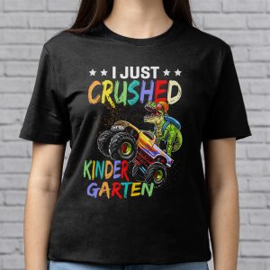 Back To School I Just Crushed Kindergarten Dinosaur TRex Monster Truck T-Shirt 1 6 I Just Crushed Kindergarten Dinosaur TRex Monster Truck T Shirt 6