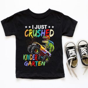 Back To School I Just Crushed Kindergarten Dinosaur TRex Monster Truck T-Shirt 1 7 I Just Crushed Kindergarten Dinosaur TRex Monster Truck T Shirt 7
