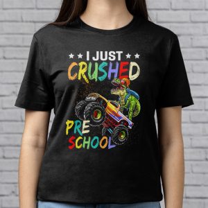 I Just Crushed Kindergarten Dinosaur TRex Monster Truck T Shirt a 6