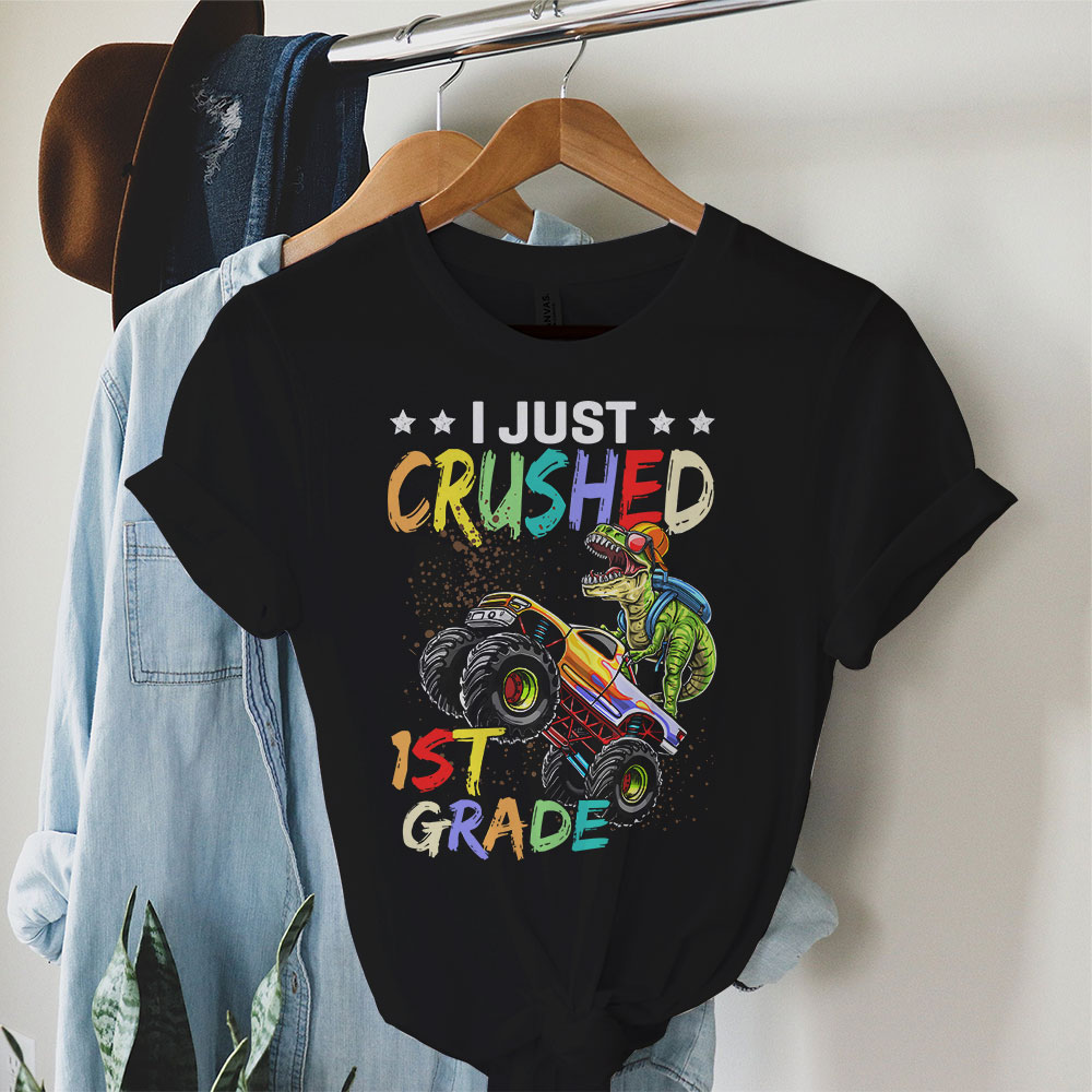 I-Just-Crushed-Kindergarten-Dinosaur-TRex-Monster-Truck-T-Shirt-b-1 I Just Crushed Kindergarten Dinosaur TRex Monster Truck T Shirt b 1