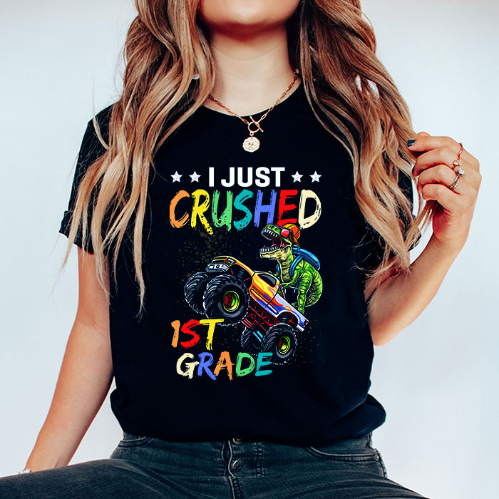 I-Just-Crushed-Kindergarten-Dinosaur-TRex-Monster-Truck-T-Shirt-b-5 I Just Crushed Kindergarten Dinosaur TRex Monster Truck T Shirt b 5