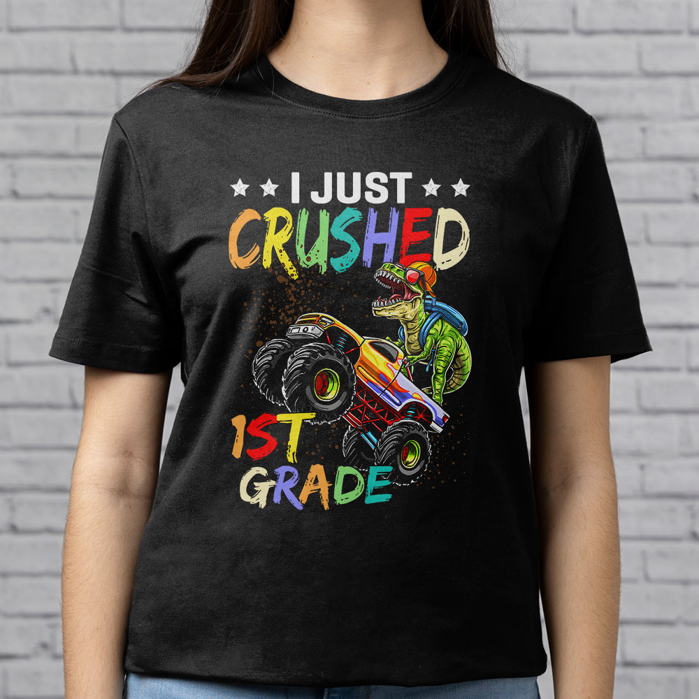 I-Just-Crushed-Kindergarten-Dinosaur-TRex-Monster-Truck-T-Shirt-b-6 I Just Crushed Kindergarten Dinosaur TRex Monster Truck T Shirt b 6