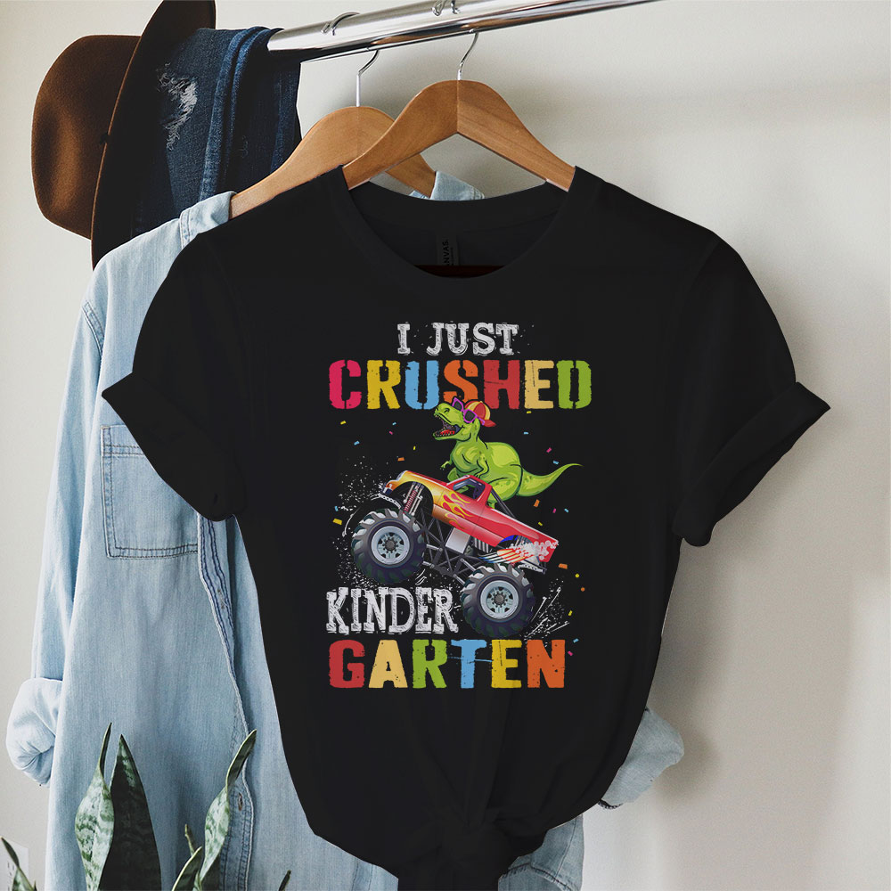 I-Just-Crushed-Kindergarten-Dinosaur-TRex-Monster-Truck-T-Shirt-c-1 I Just Crushed Kindergarten Dinosaur TRex Monster Truck T Shirt c 1
