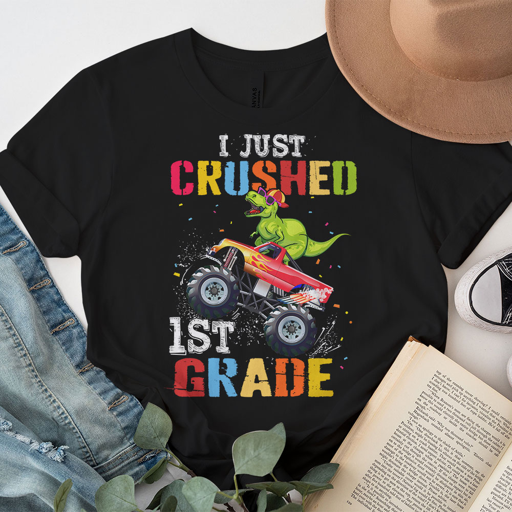 I-Just-Crushed-Kindergarten-Dinosaur-TRex-Monster-Truck-T-Shirt-d-2 I Just Crushed Kindergarten Dinosaur TRex Monster Truck T Shirt d 2