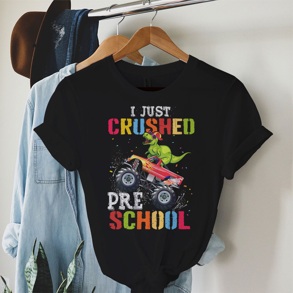 I-Just-Crushed-Kindergarten-Dinosaur-TRex-Monster-Truck-T-Shirt-e-1 I Just Crushed Kindergarten Dinosaur TRex Monster Truck T Shirt e 1