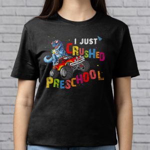 Back To School I Just Crushed Preschool Dinosaur TRex Monster Truck T-Shirt 3 6 I Just Crushed Kindergarten Dinosaur TRex Monster Truck T Shirt g 6