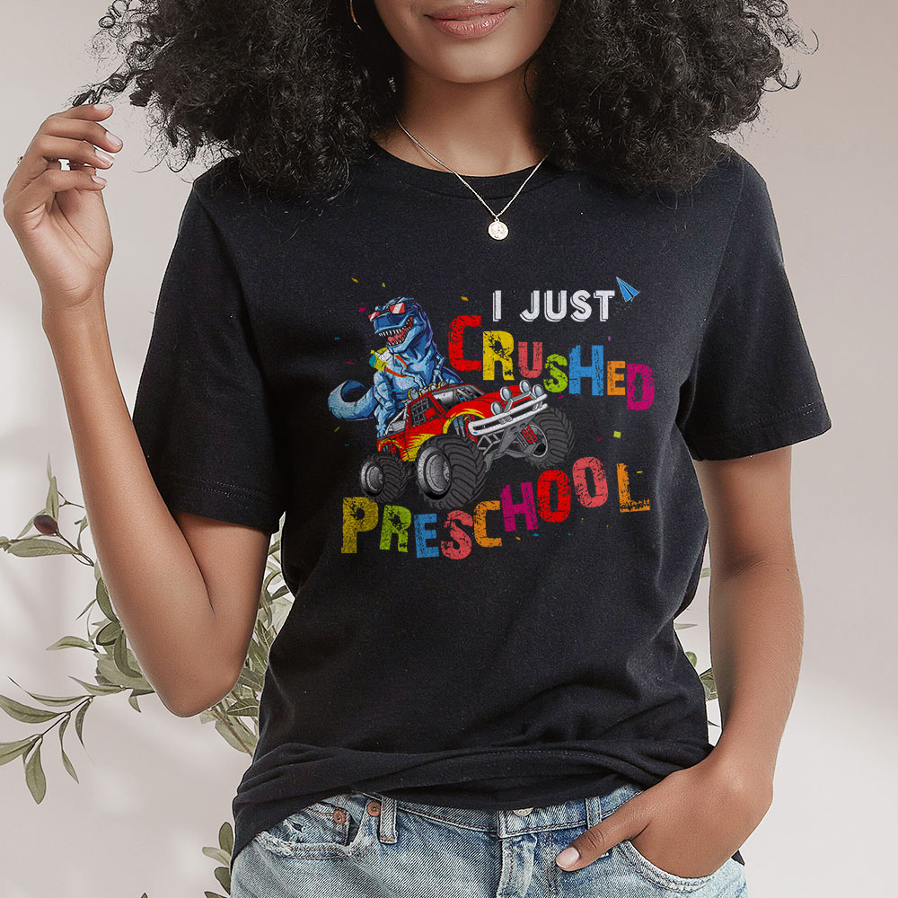 I-Just-Crushed-Kindergarten-Dinosaur-TRex-Monster-Truck-T-Shirt-g I Just Crushed Kindergarten Dinosaur TRex Monster Truck T-Shirt g
