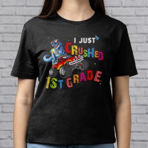 Back To School I Just Crushed First Grade Dinosaur TRex Monster Truck T-Shirt 3 6 I Just Crushed Kindergarten Dinosaur TRex Monster Truck T Shirt h 6