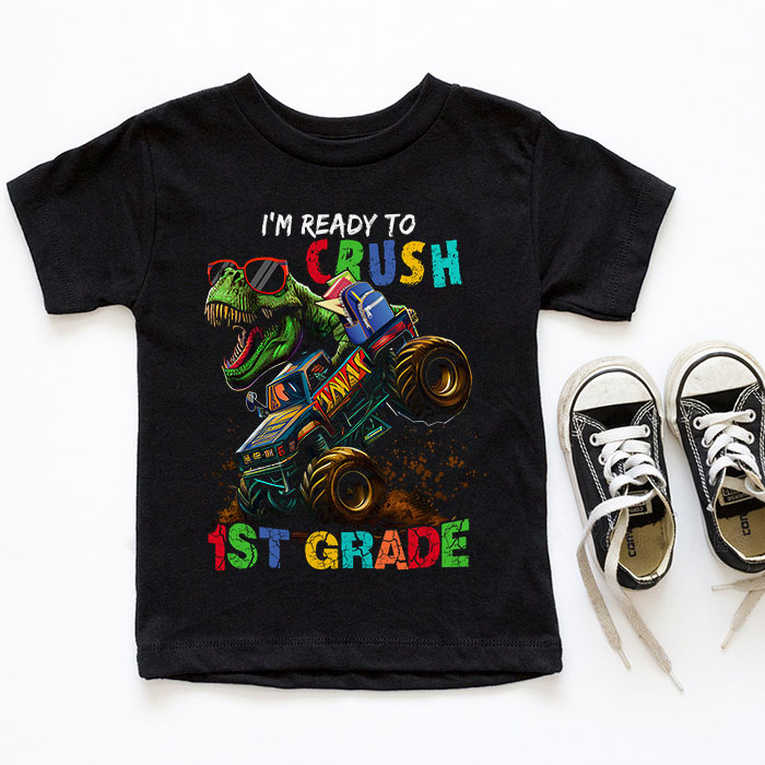 Im-Ready-Crush-First-Grade-Dinosaur-Truck-Back-to-School-Kid-Boys-T-Shirt-4-5 Im Ready Crush First Grade Dinosaur Truck Back to School Kid Boys T Shirt 4 5