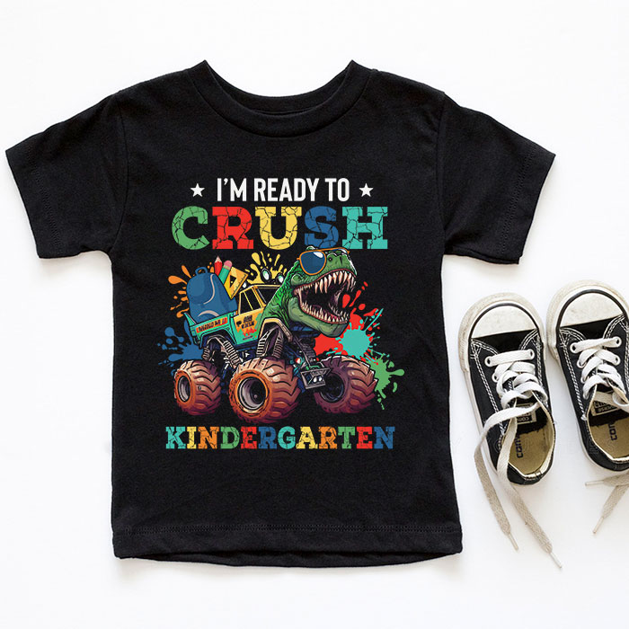 Im-Ready-Crush-Kindergarten-Dinosaur-Truck-Back-to-School-Kid-Boys-T-Shirt-1-5 Im Ready Crush Kindergarten Dinosaur Truck Back to School Kid Boys T Shirt 1 5