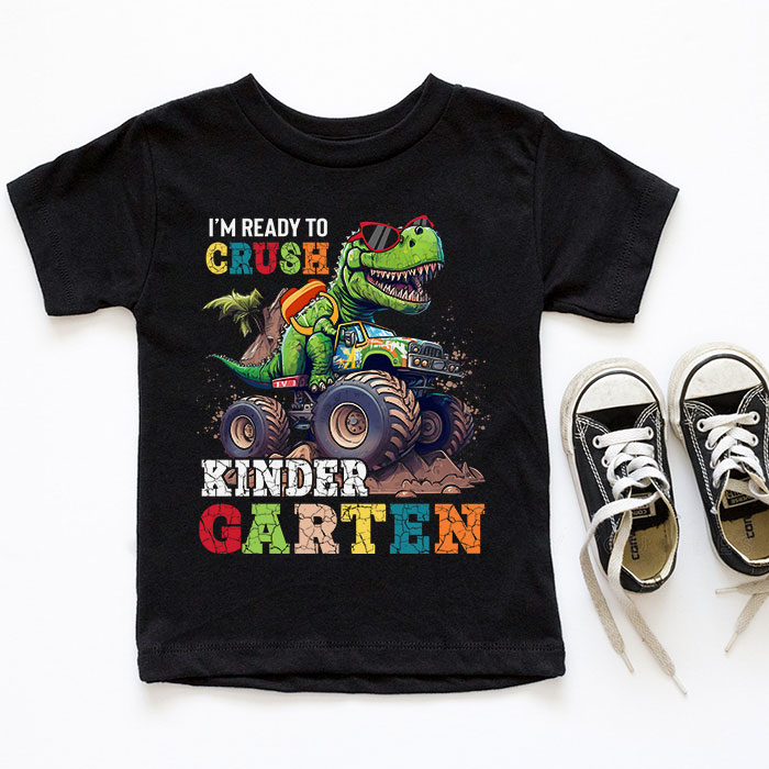 Im-Ready-Crush-Kindergarten-Dinosaur-Truck-Back-to-School-Kid-Boys-T-Shirt-2-5 Im Ready Crush Kindergarten Dinosaur Truck Back to School Kid Boys T Shirt 2 5