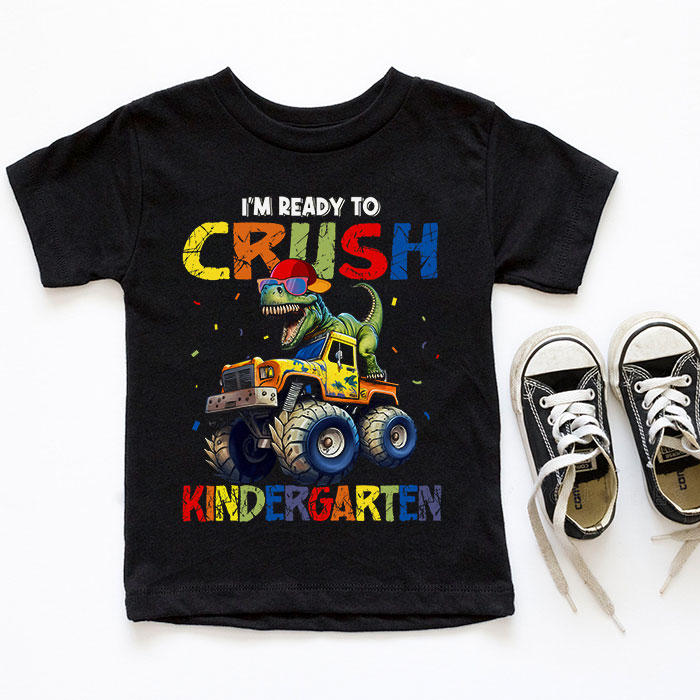 Im-Ready-Crush-Kindergarten-Dinosaur-Truck-Back-to-School-Kid-Boys-T-Shirt-3-5 Im Ready Crush Kindergarten Dinosaur Truck Back to School Kid Boys T Shirt 3 5