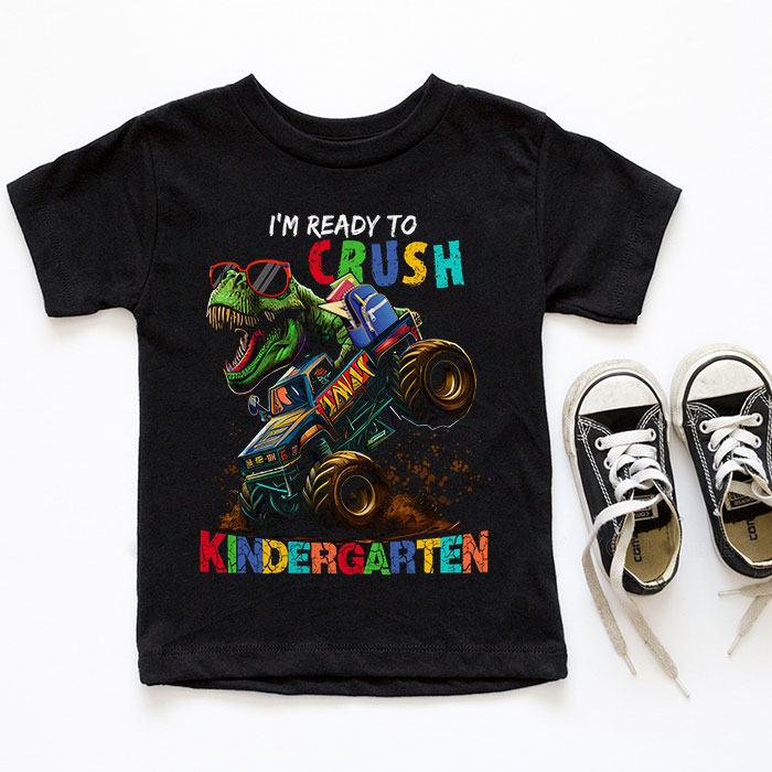 Im-Ready-Crush-Kindergarten-Dinosaur-Truck-Back-to-School-Kid-Boys-T-Shirt-4-5 Im Ready Crush Kindergarten Dinosaur Truck Back to School Kid Boys T Shirt 4 5