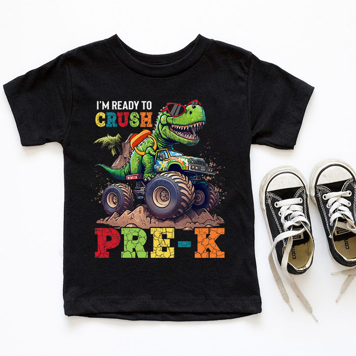 Im-Ready-Crush-Pre-K-Dinosaur-Truck-Back-to-School-Kid-Boys-T-Shirt-2-5 Im Ready Crush Pre K Dinosaur Truck Back to School Kid Boys T Shirt 2 5