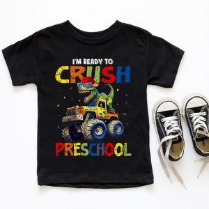 Im Ready Crush Pre K Dinosaur Truck Back to School Kid Boys T Shirt 3 5