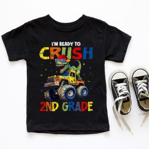 Im Ready Crush Second Grade Dinosaur Truck Back to School Kid Boys T Shirt 3 5