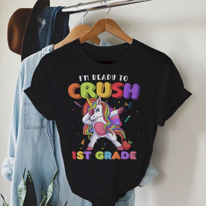 I'm Ready To Crush 1st Grade Dabbing Unicorn Back to School T-Shirt