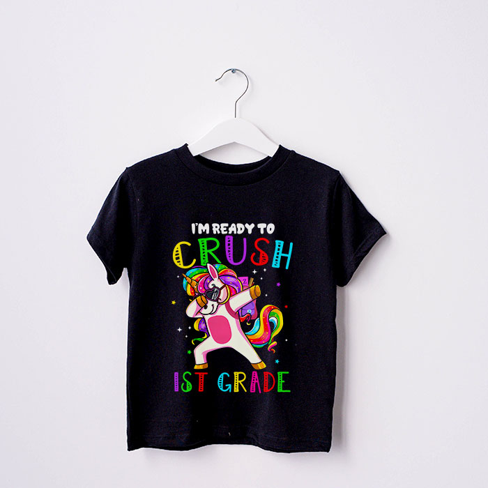 Im-Ready-To-Crush-1st-Grade-Dabbing-Unicorn-Back-to-School-T-Shirt-b-2 Im Ready To Crush 1st Grade Dabbing Unicorn Back to School T Shirt b 2