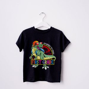 Back To School Gifts Crush 1st Grade Dinosaur T Rex T-Shirt 2 3 Im Ready To Crush 1st Grade Dinosaur T Rex Back To School T Shirt b 3
