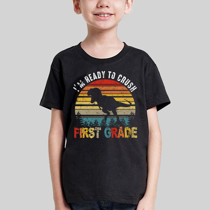 Im-Ready-To-Crush-1st-Grade-Dinosaur-T-Rex-Back-To-School-T-Shirt-d-1 Im Ready To Crush 1st Grade Dinosaur T Rex Back To School T Shirt d 1
