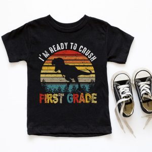 Back To School Gifts Crush 1st Grade Dinosaur T Rex T-Shirt 4 5 Im Ready To Crush 1st Grade Dinosaur T Rex Back To School T Shirt d 5