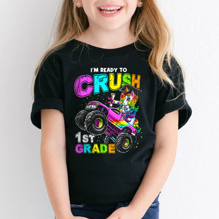 Im-Ready-To-Crush-1st-Grade-Monster-Truck-Unicorn-Girl-Kids-T-Shirt-2-2 Im Ready To Crush 1st Grade Monster Truck Unicorn Girl Kids T Shirt 2 2