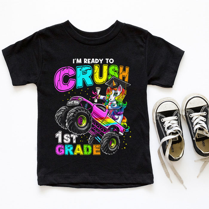 Im-Ready-To-Crush-1st-Grade-Monster-Truck-Unicorn-Girl-Kids-T-Shirt-2-5 Im Ready To Crush 1st Grade Monster Truck Unicorn Girl Kids T Shirt 2 5