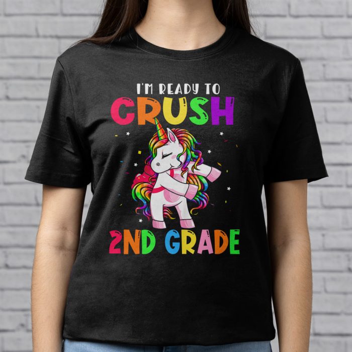 Im Ready To Crush 2nd Grade Dabbing Unicorn Back to School T Shirt A 3