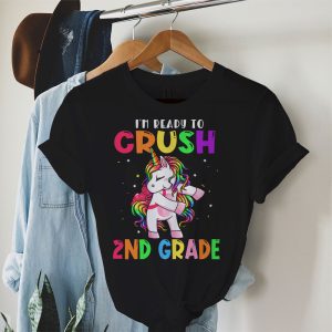 Back To School I’m Ready Crush 2nd Grade Dabbing Unicorn T-Shirt 2