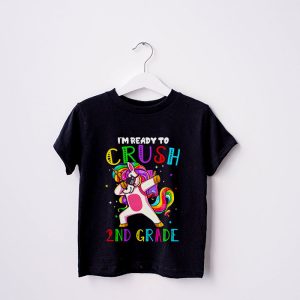 Im Ready To Crush 2nd Grade Dabbing Unicorn Back to School T Shirt b 2