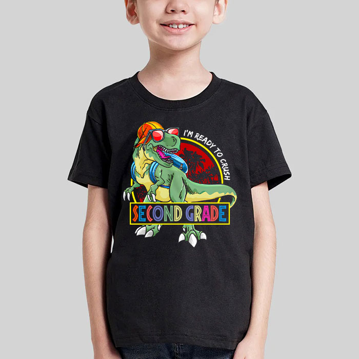 Im-Ready-To-Crush-2nd-Grade-Dinosaur-T-Rex-Back-To-School-T-Shirt-b-1 Im Ready To Crush 2nd Grade Dinosaur T Rex Back To School T Shirt b 1