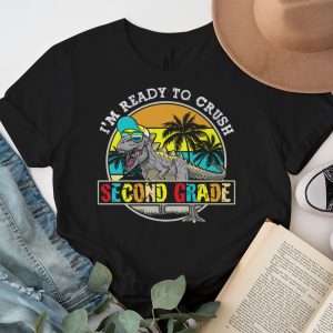 Back To School Gifts Crush 2nd Grade Dinosaur T Rex T-Shirt 4 3 Im Ready To Crush 2nd Grade Dinosaur T Rex Back To School T Shirt c 3