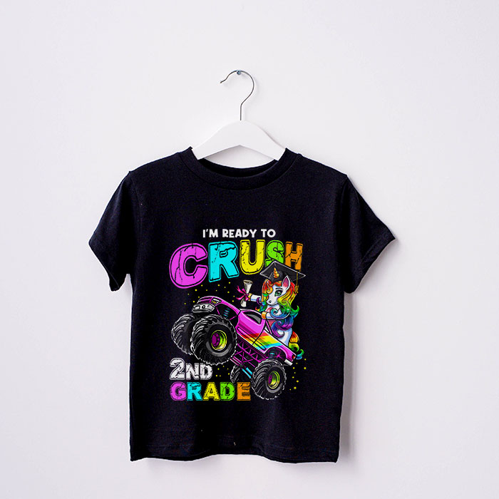 Im-Ready-To-Crush-2nd-Grade-Monster-Truck-Unicorn-Girl-Kids-T-Shirt-2-4 Im Ready To Crush 2nd Grade Monster Truck Unicorn Girl Kids T Shirt 2 4