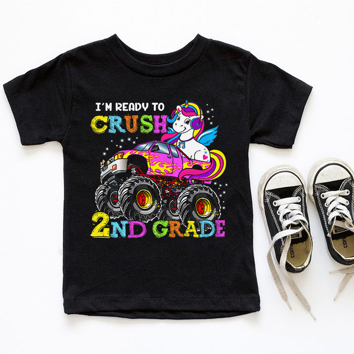 Im-Ready-To-Crush-2nd-Grade-Monster-Truck-Unicorn-Girl-Kids-T-Shirt-3-5 Im Ready To Crush 2nd Grade Monster Truck Unicorn Girl Kids T Shirt 3 5